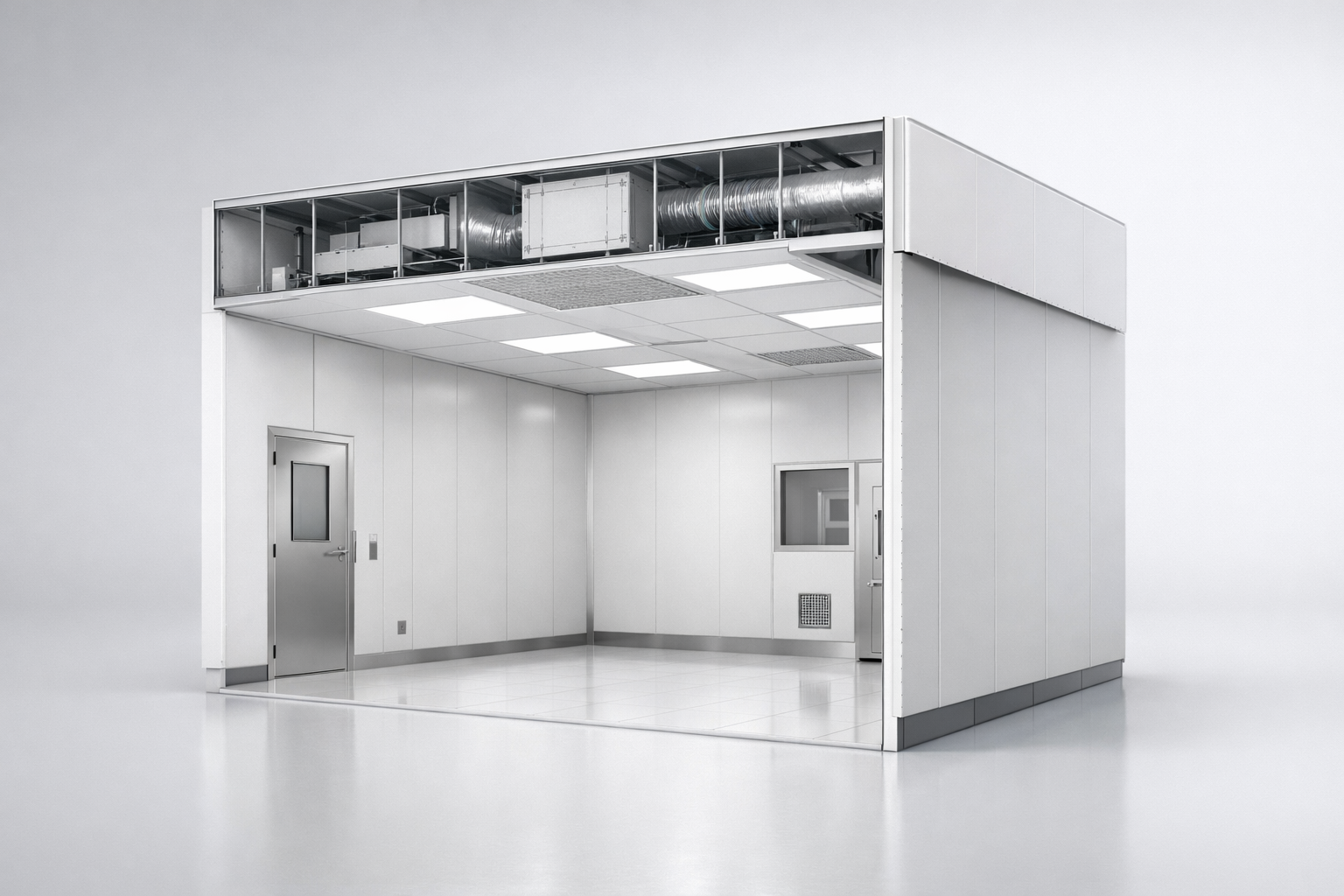 Cleanroom cross-section visualization